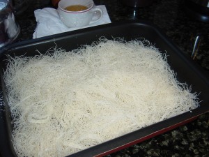 Uncooked Shredded Pastry